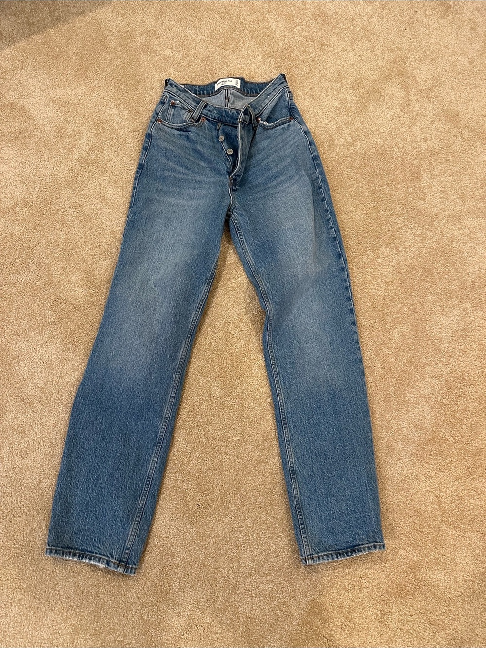 Abercrombie & Fitch Light Blue High-Rise Jeans